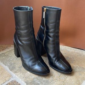 DEAR FRANCES spirit black leather boot, size 7 1/2